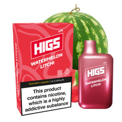 HIGS LITE Watermelon Litchi Mesh-Coil Disposable Vape - Juicy Fusion Bliss