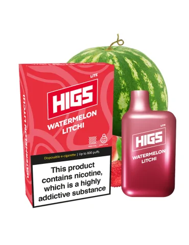 HIGS LITE Watermelon LycheeMesh-Coil 20mg 800puffs Disposable Vape