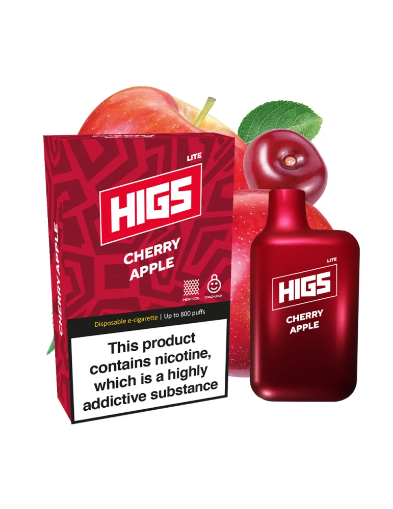 HIGS LITE Cherry Apple Mesh-Coil Disposable Vape - A Fusion Delight