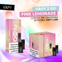 VAPY 2 GO Vape Pod Cartridge Pink Lemonade 2ml 20mg 1pcs