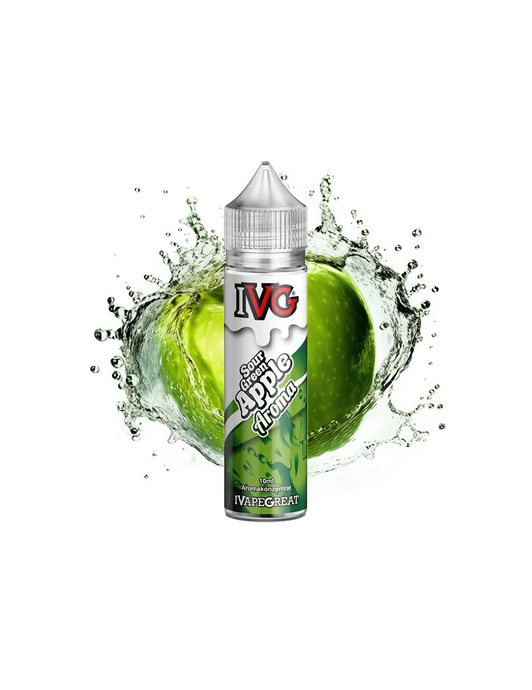 IVG Prefilled 60ml 20mg Sour Green Apple 50/50 Nicotine Salt E-liquid