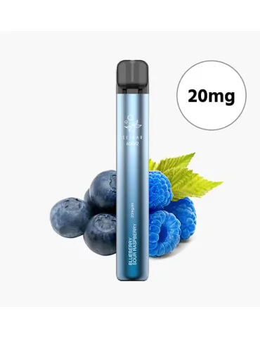 Elf Bar 600 V2 20mg Blueberry Sour Raspberry Mesh Coil Disposable 600puffs