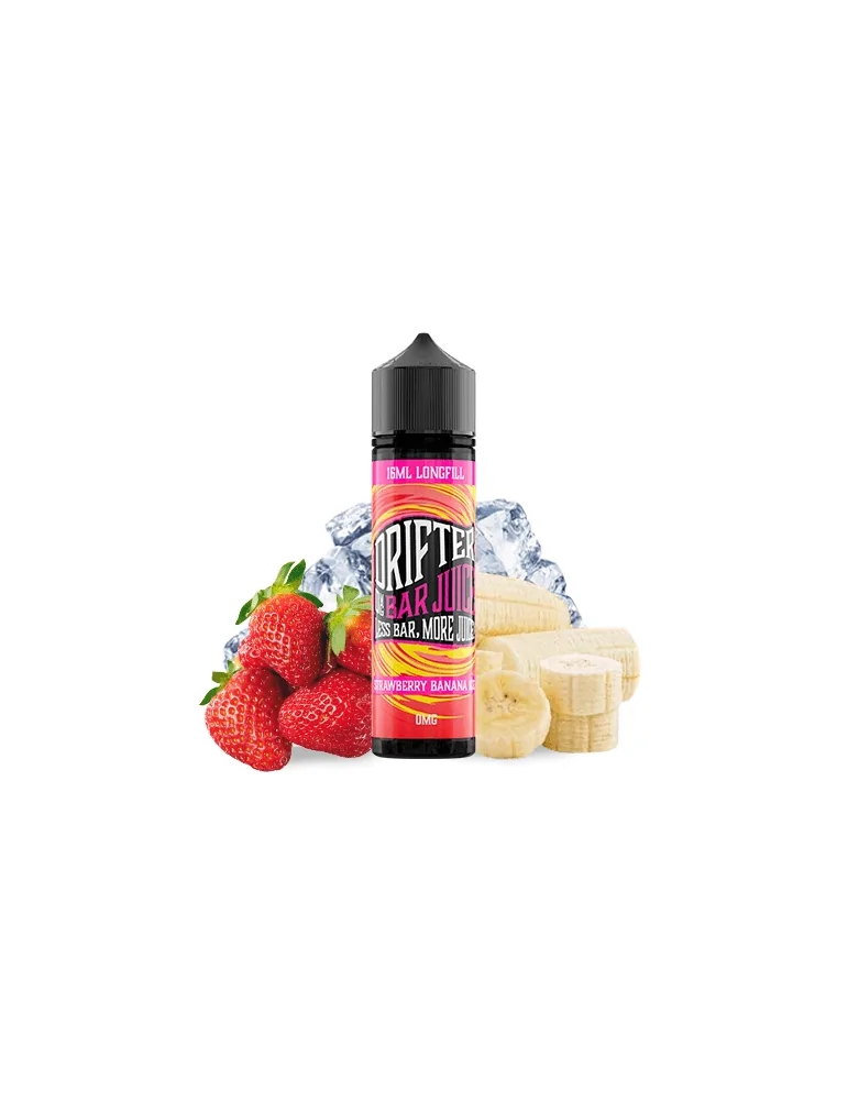 Juice Sauz Drifter Bar Strawberry Banana Ice Nic Salt 20mg 60ml Prefilled E liquid