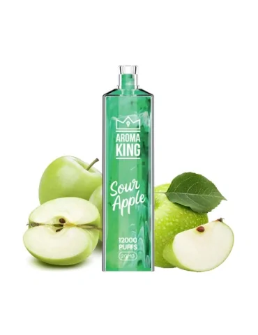 Puff Gem 12000 puffs Sour Apple 20mg - Aroma King Disposable Vape