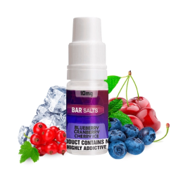 Bar Nicsalts Blueberry Cranberry Cherry Ice 20mg 10ml 50/50 E liquid