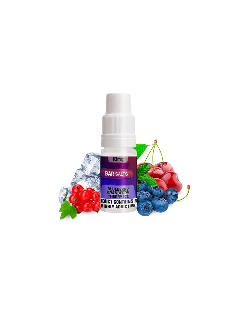 Bar Nicsalts Blueberry Cranberry Cherry Ice 20mg 10ml 50/50 E liquid