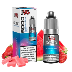 IVG 6000 Bubblegum Berry Wave 10ml 10mg Salt E-liquid