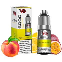 IVG 6000 Lemon Peach Crush 10ml 10mg Salt E-liquid