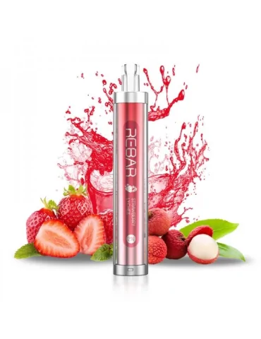 Puff Young P2 Strawberry Lychee 20mg 600puffs mesh coil - Rebar by Lost Vape