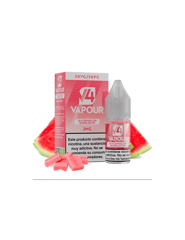 V4 Vapour Watermelon Bubblegum 10ml 3mg E-liquid