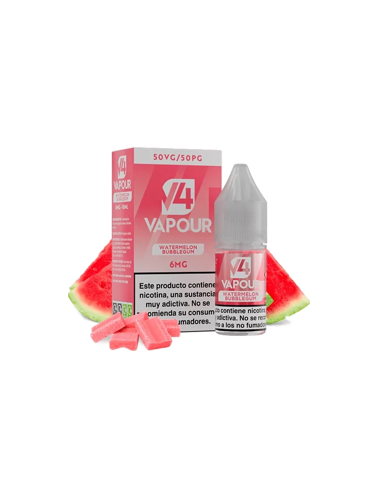 V4 Vapour Watermelon Bubblegum 10ml 6mg E-liquid