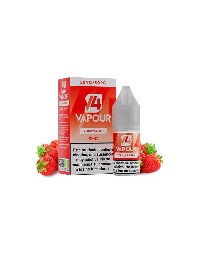 V4 Vapour Strawberry 10ml 3mg E-liquid