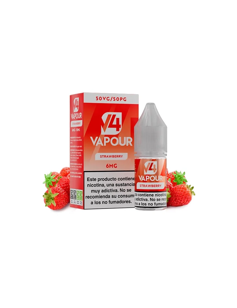 V4 Vapour Strawberry 10ml 6mg E-liquid