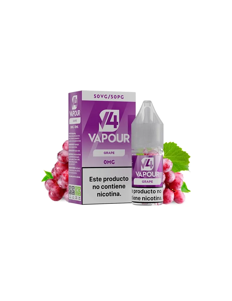 V4 Vapour Grape 10ml 0mg E-liquid