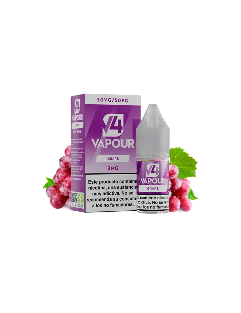 V4 Vapour Grape 10ml 3mg E-liquid