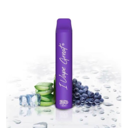 IVG Bar + Aloe Grape Ice 600puff 20mg Disposable Vape