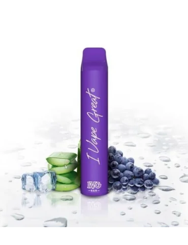 IVG Bar + Aloe Grape Ice 600puff 20mg Disposable Vape