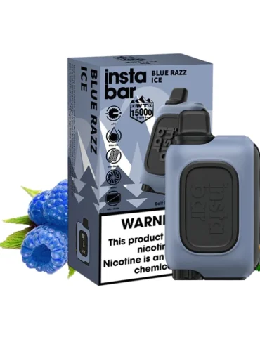 Insta Bar 20mg Blue Razz Ice 15000 puffs Disposable Vape