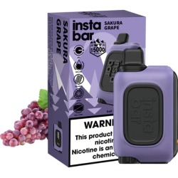 Insta Bar 20mg Sakura Grape 15000puffs Disposable Vape