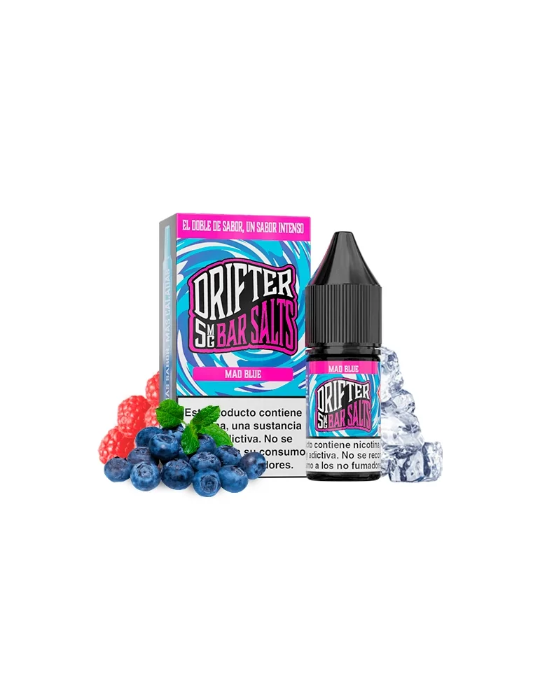 Juice Sauz Drifter Bar Mad Blue Nic Salt 5mg 10ml E liquid