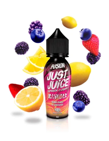 Prefilled Just Juice Fusion Berry Burst and Lemonade 20mg 60ml Nic Salt E-liquids