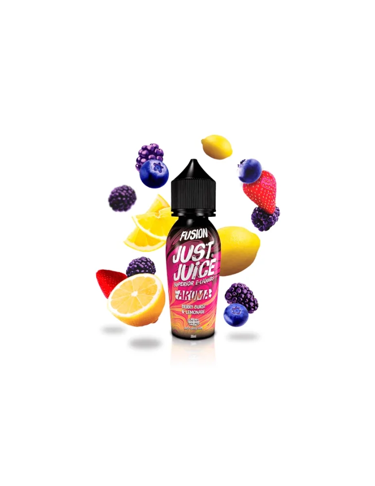 Prefilled Just Juice Fusion Berry Burst and Lemonade 20mg 60ml Nic Salt E-liquids