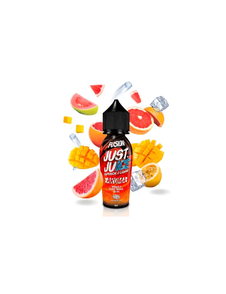 Prefilled Just Juice Fusion Mango and Blood Orange Ice 20mg 60ml Nic Salt E-liquids