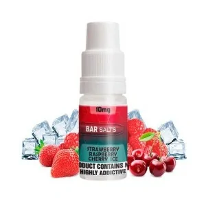 Bar Nic Salts Strawberry Raspberry Cherry Ice 10ml 10 mg