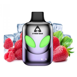 AL8000 Strawberry Raspberry Ice 0mg 8000puff - Cyber Bar Disposable Vape