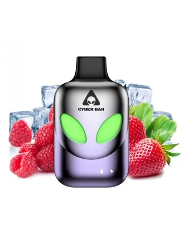 AL8000 Strawberry Raspberry Ice 0mg 8000 puff - Cyber Bar Disposable Vape