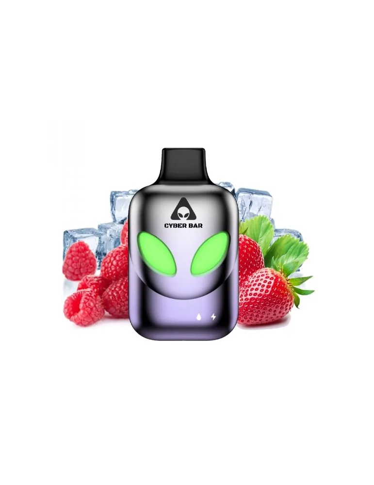 AL8000 Strawberry Raspberry Ice 0mg 8000puff - Cyber Bar Disposable Vape