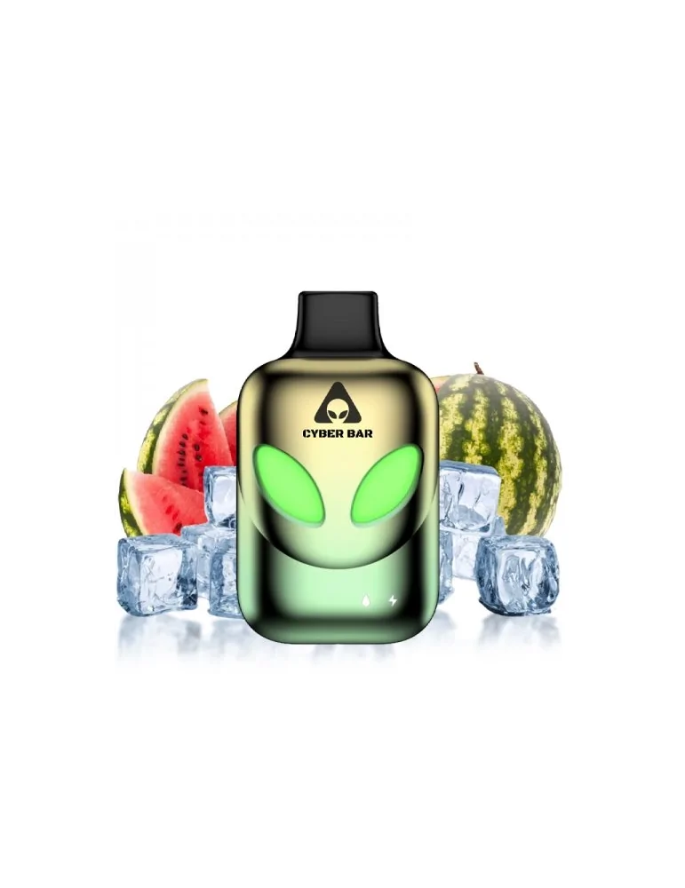 Cyber Bar AL8000 Watermelon Ice Disposable Vape 0mg 8000 Puffs