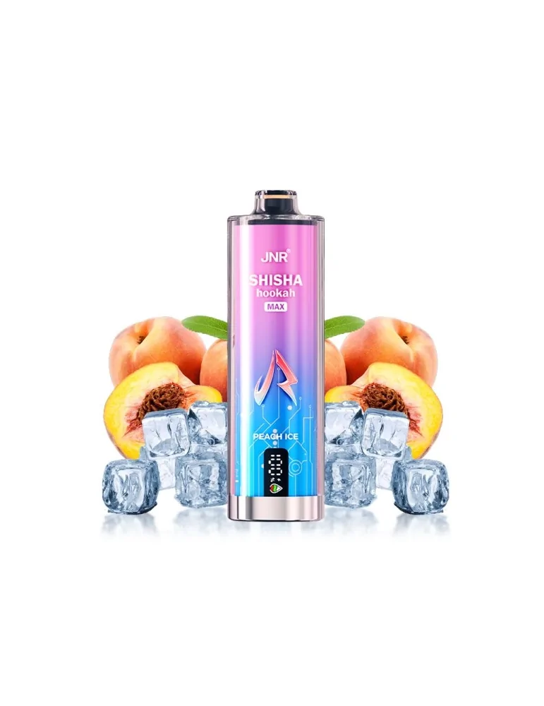 22000 Puff Shisha Hookah Max Peach Ice  20mg- JNR Disposable Vape