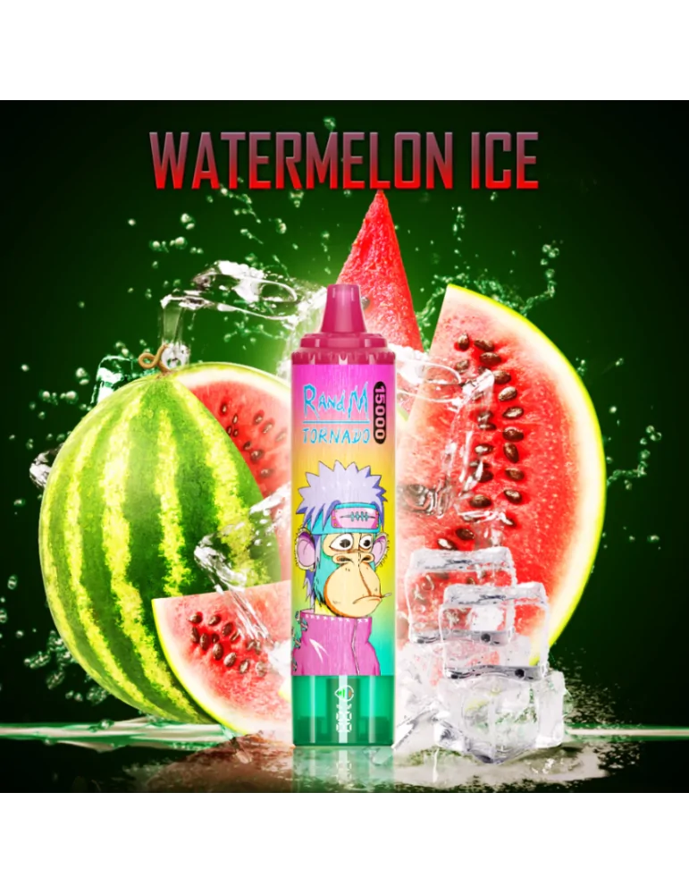 Tornado 15000 puffs Watermelon Ice 20mg - RandM Disposable Vape