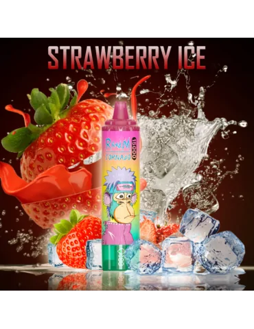 Tornado 15000 puffs Strawberry Ice 20mg - RandM Disposable Vape