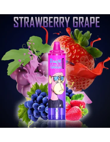 Tornado 15000 puffs Strawberry Grape 20mg - RandM Disposable Vape