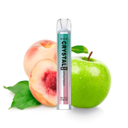 Crystal Bar Apple Peach Disposable Vape Mesh 20mg 600 puffs