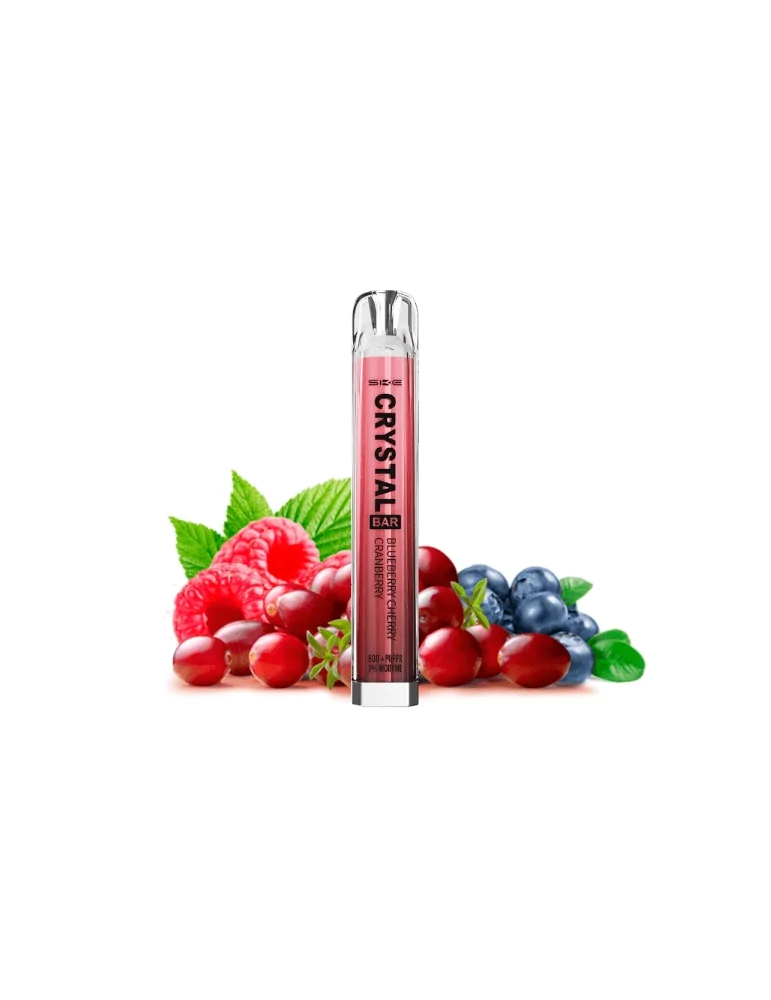 Crystal Bar Blueberry Cherry Cranberry Disposable Vape Mesh 20mg 600 puffs