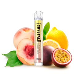 Crystal Bar Lemon Peach Passion Fruit Disposable Vape Mesh 20mg 600 puffs