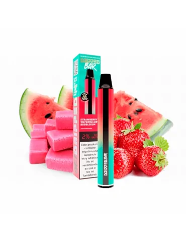 Dripped Bar Strawberry Watermelon Bubblegum 20mg 800 puffs Disposable Vape