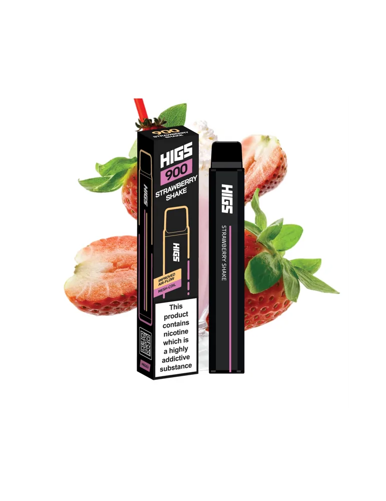 HIGS XL 900puffs Strawberry Shake Mesh-Coil 20mg disposable vape