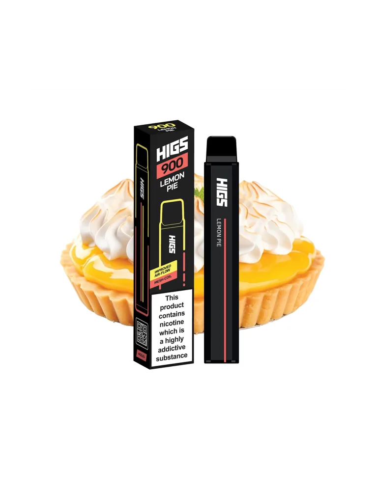 HIGS XL 900puffs Lemon Pie Mesh-Coil 20mg disposable vape