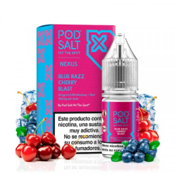 Pod Salt Nexus Blue Razz Cherry Blast 10ml 20mg E liquid