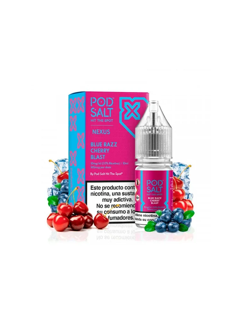 Pod Salt Nexus Blue Razz Cherry Blast 10ml 20mg E liquid