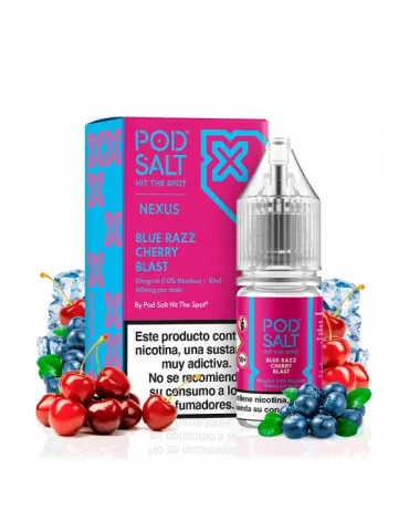 Pod Salt Nexus Blue Razz Cherry Blast 10ml 10mg E liquid