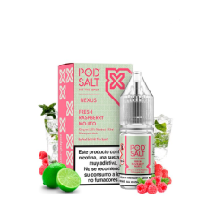 Pod Salt Nexus Fresh Raspberry Mojito 10ml 20mg E liquid