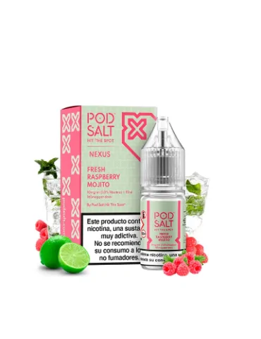 Pod Salt Nexus Fresh Raspberry Mojito 10ml 20mg E liquid