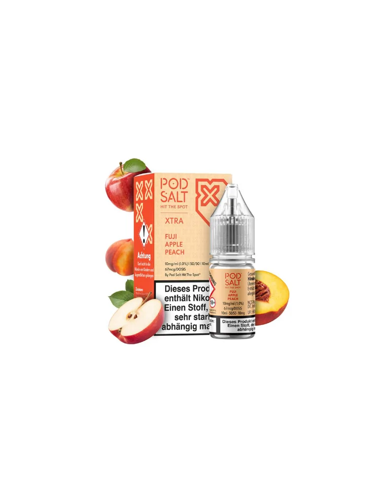 Pod Salt Nexus Fuji Apple Peach 10ml 20mg E liquid