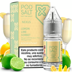 Pod Salt Nexus Lemon Lime Sorbet 10ml 20mg E liquid