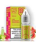 Pod Salt Nexus Lime Raspberry Grapefruit 10ml 20mg E liquid